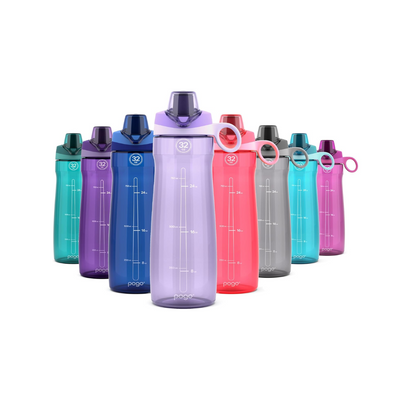 32oz Water Bottle with Chug Lid & Carry Handle - BPA Free, Dishwasher Safe