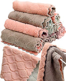 12 Pack Kitchen Towels - Quick Dry Coral Velvet, Soft & Absorbent