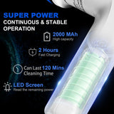 Cordless Spin Scrubber - Power Scrubber with LED Display & 4 Brush Heads