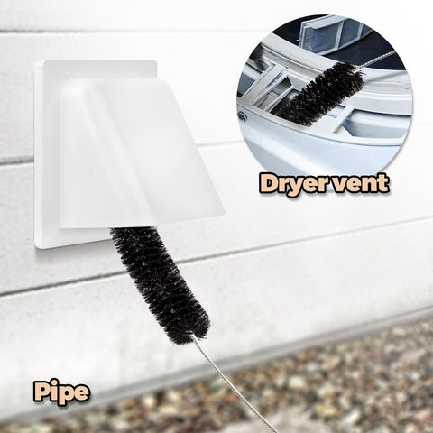 Dryer Vent Cleaner Kit - 2 Pack Lint Brush Set, Flexible Vacuum Tool