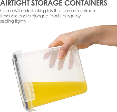 Airtight 24-Piece Food Storage Containers - BPA Free with Lids & Labels