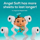 Soft Toilet Paper with Lavender Scent - 8 Mega Rolls, Strong & Absorbent