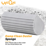 2-Pack Damp Clean Duster Sponge - Magic Eraser for Blinds, Glass, & More