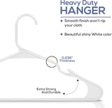 Clothes Hangers 50 Pack - Durable Plastic, Space Saving, Coat Hanger with Shoulder Grooves