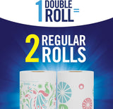 Pick-A-Size Paper Towels - Spirited Prints, 6 Double Rolls, Full & Half Sheets