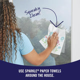 Pick-A-Size Paper Towels - Spirited Prints, 6 Double Rolls, Full & Half Sheets